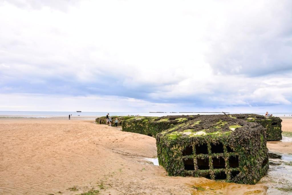 Le Joffre - Studio Sur La Digue En Centre Ville Arromanches-les-Bains Luaran gambar